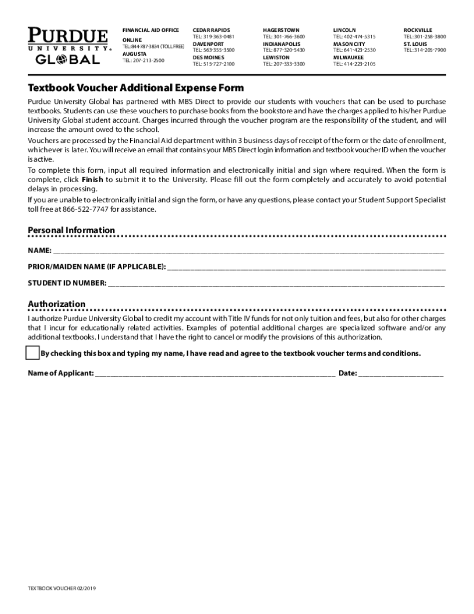 Textbook Voucher  Form