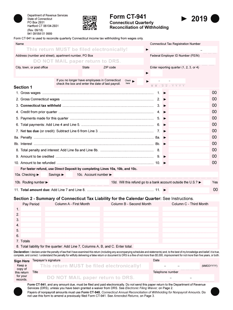 Get and Sign Ct 941  Form