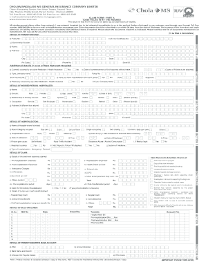 Chola Claim Form