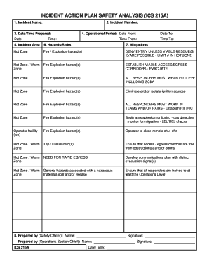 Ics 215a Example  Form