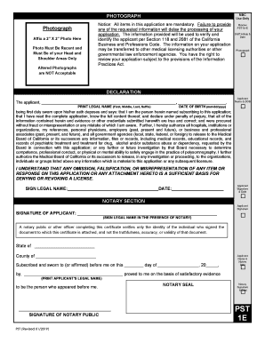 Applicant Declaration, Signature & Notary Applicant Declaration, Signature & Notary  Form