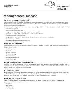 Get and Sign the Linings of the Brain and Spinal Cord Become Inflamed, it is Called Meningitis 2016-2022 Form