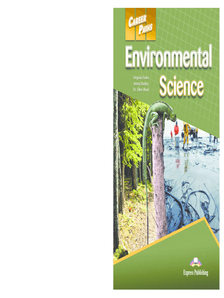 Career Paths Environmental Science PDF  Form