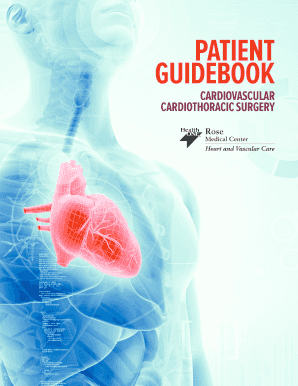 CV Surgery Patient Guidebook Cardiovascular Thoracic Surgery CV Surgery Patient Guidebook  Form