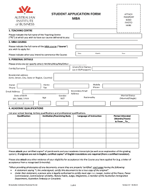 Monitronic Success College Application Form