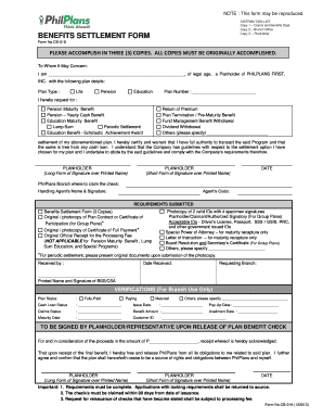 Philplans  Form