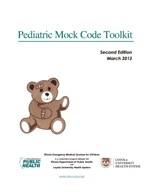 Pediatric Mock Code Toolkit Loyola Medicine  Form