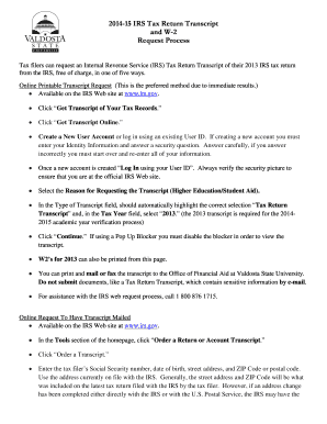 Wage and Income Transcript Example  Form