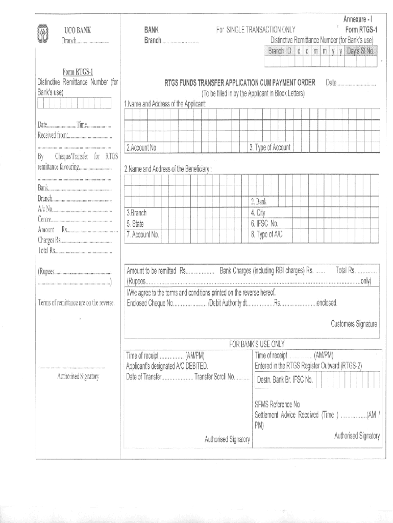 Get and Sign Icici Bank Rtgs Form Print PDF 