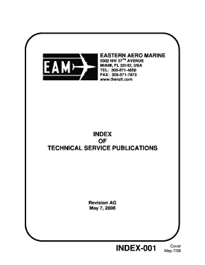 Eastern Aero Marine Technical Publications  Form