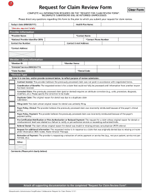 Fallon Claim Review Form