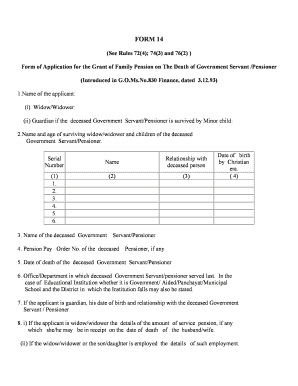 Form 14 See Rule 72 4 74 3 And76 2