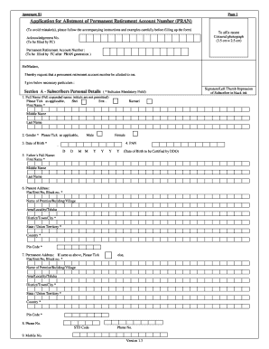 Pran Application Form