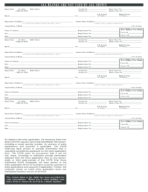 Naile Entry Form