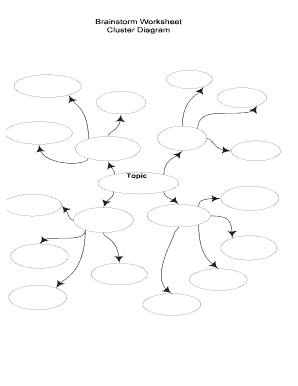 Brainstorming Worksheet PDF  Form