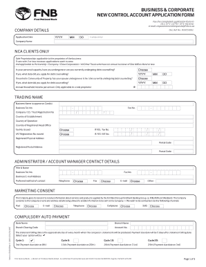 Business Account Form