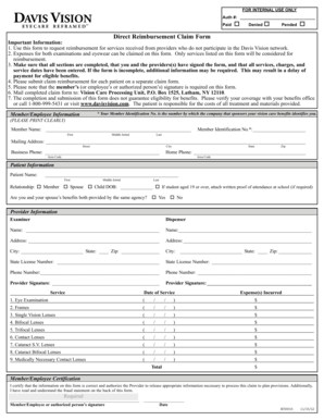  Mail Completed Claim Form to Vision Care Processing Unit, P Equityleague 2012