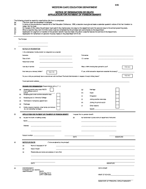 Wced Resignation Forms