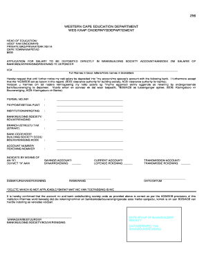 Bank Form Download