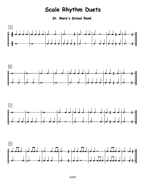 Basic Scale Rhythm Sheet Duet Form Frontier