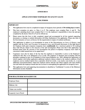 Annexure B Application Form
