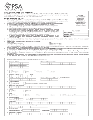 Pass the Psa PDF  Form