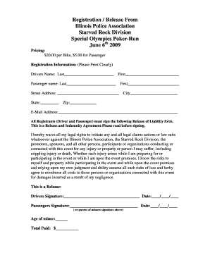 Poker Run Release Form Illinois Police Association Ipacops