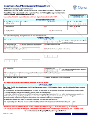 Mycigna Comformsonline Reimbursement Request