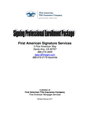 First American Title Notary  Form