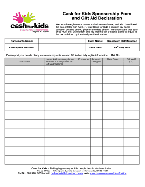 Uk Sponsorship Declaration  Form