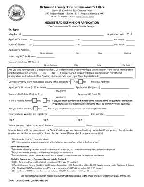 S5 Form Richmond County Tax