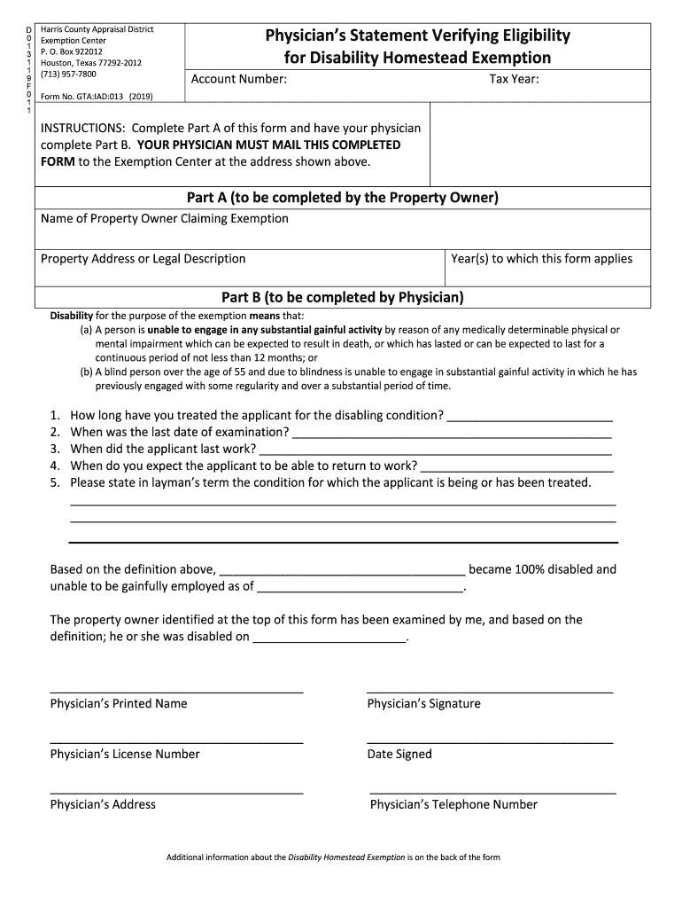 Get and Sign Physicians Statement Verifying Eligibility  Form