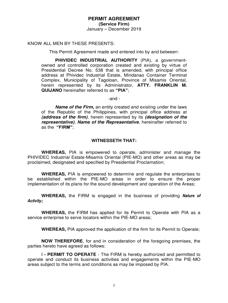 Agreement Construction  Form