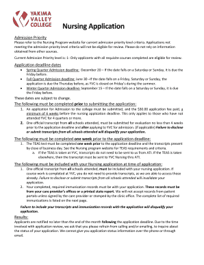 Admission Priority  Form