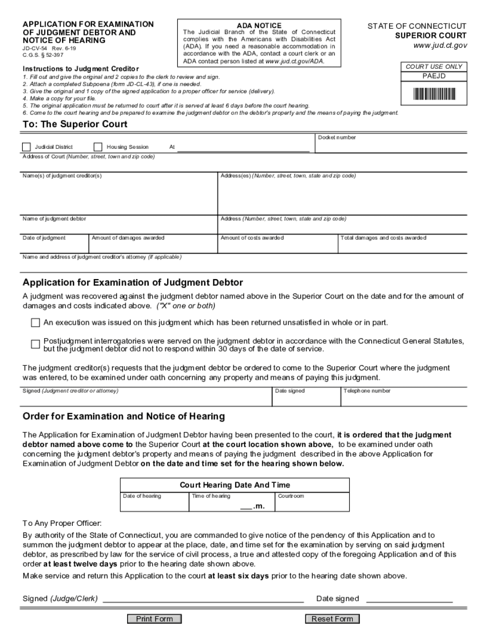  the Judicial Branch of the State of Connecticut 2019-2024