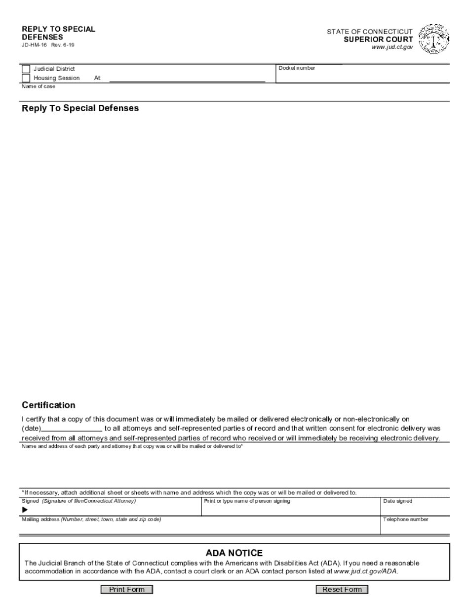  Certificate of Completion of Limited Appearance Connecticut Judicial 2019-2024