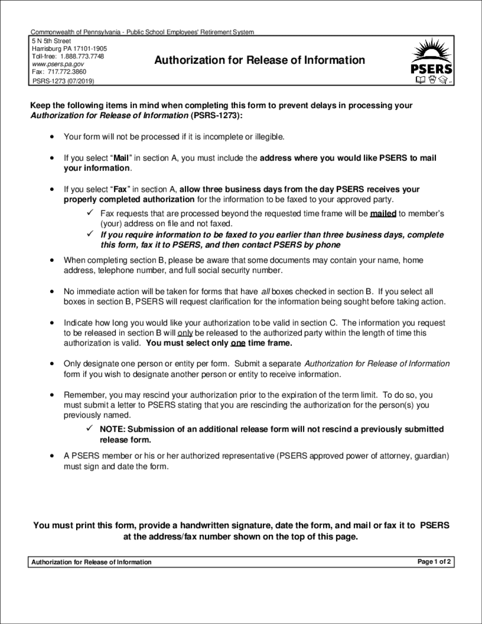  Keep the Following Items in Mind When Completing This Form to Prevent Delays in Processing Your 2019