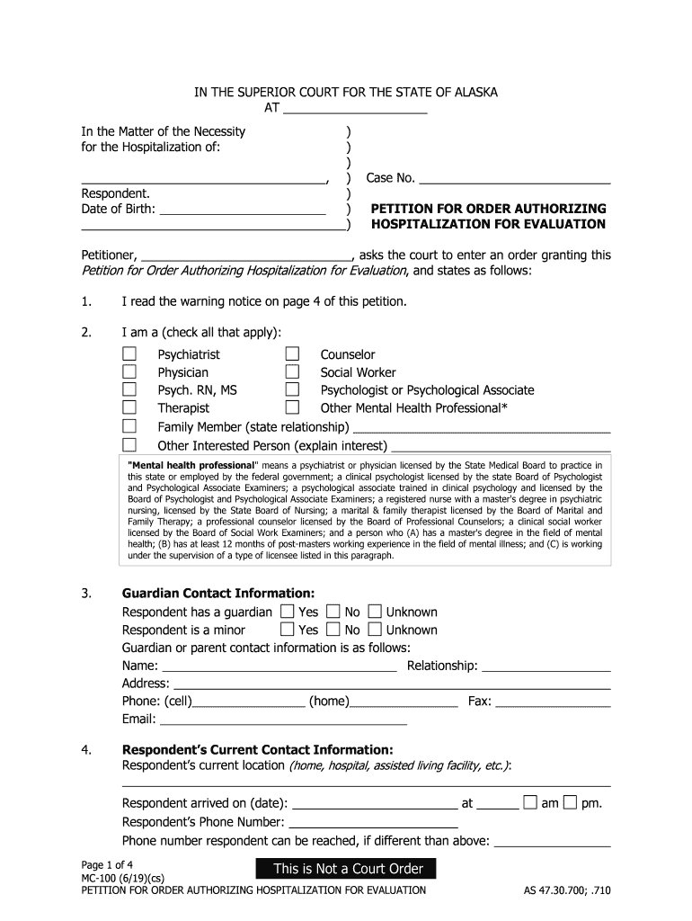  Form Mc100 2019-2024