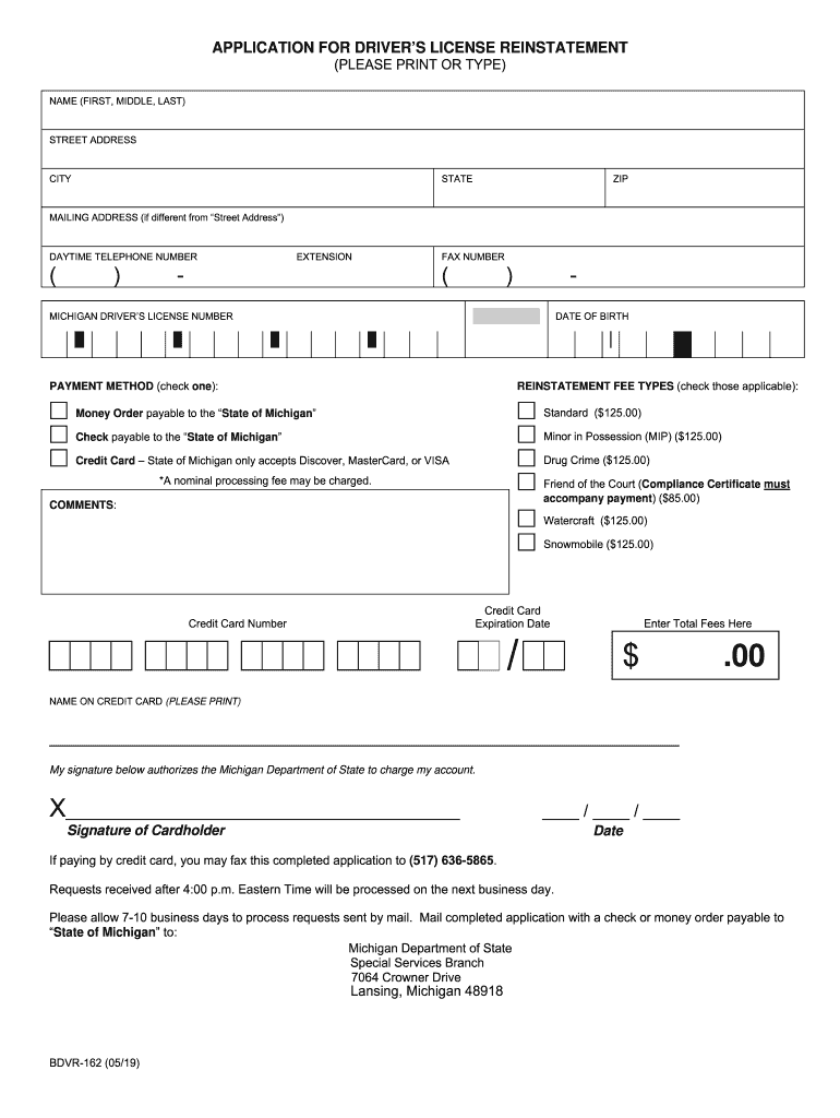  Bdvr 162 2019-2024