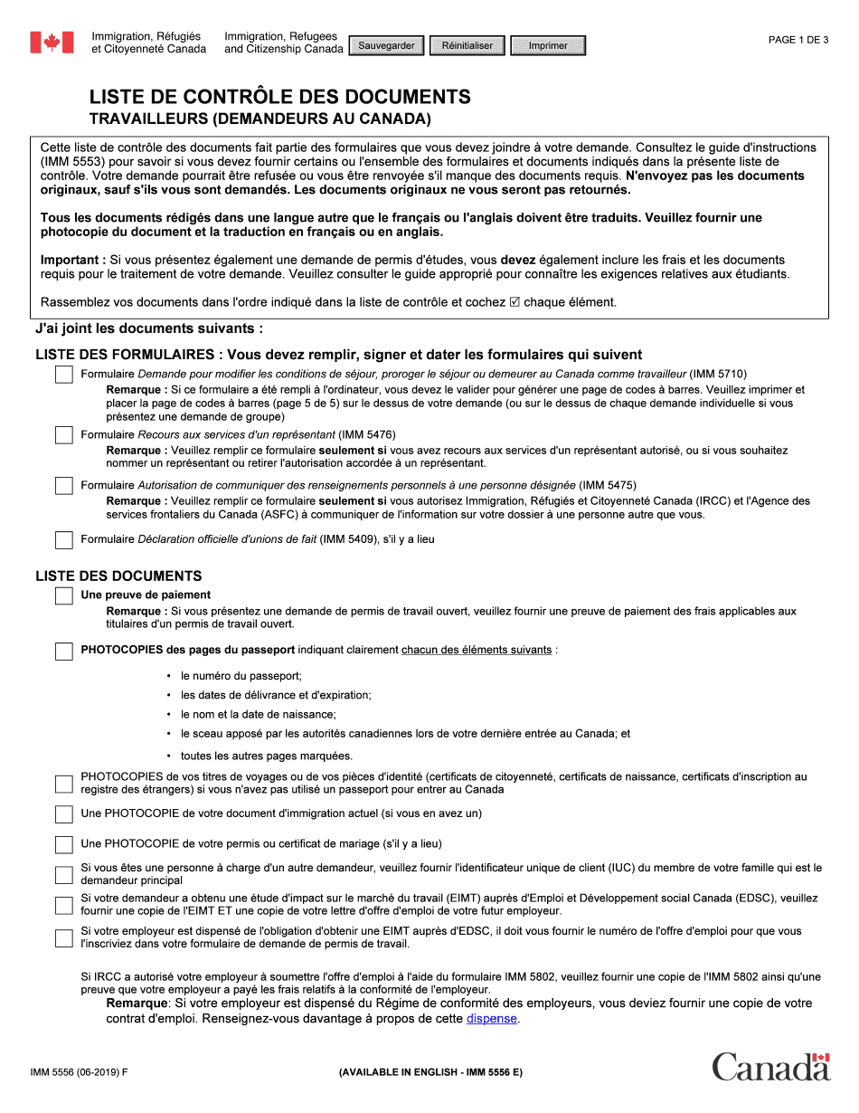 Imm 5556 F  Form