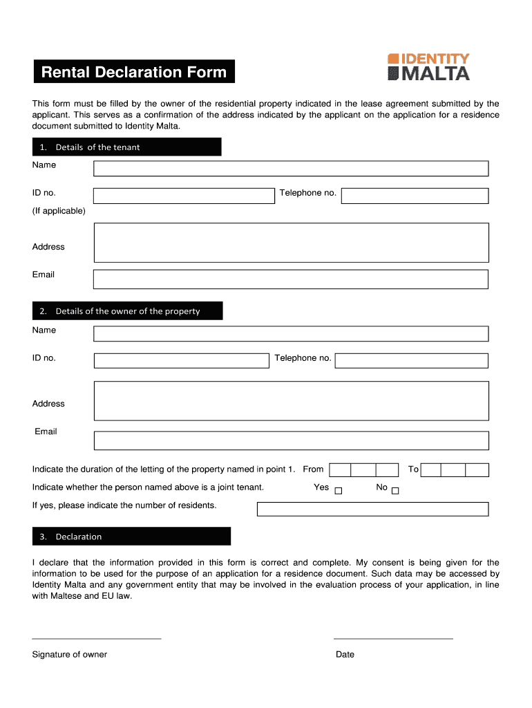 Rent Landlord Verification Form PDFWordeForms