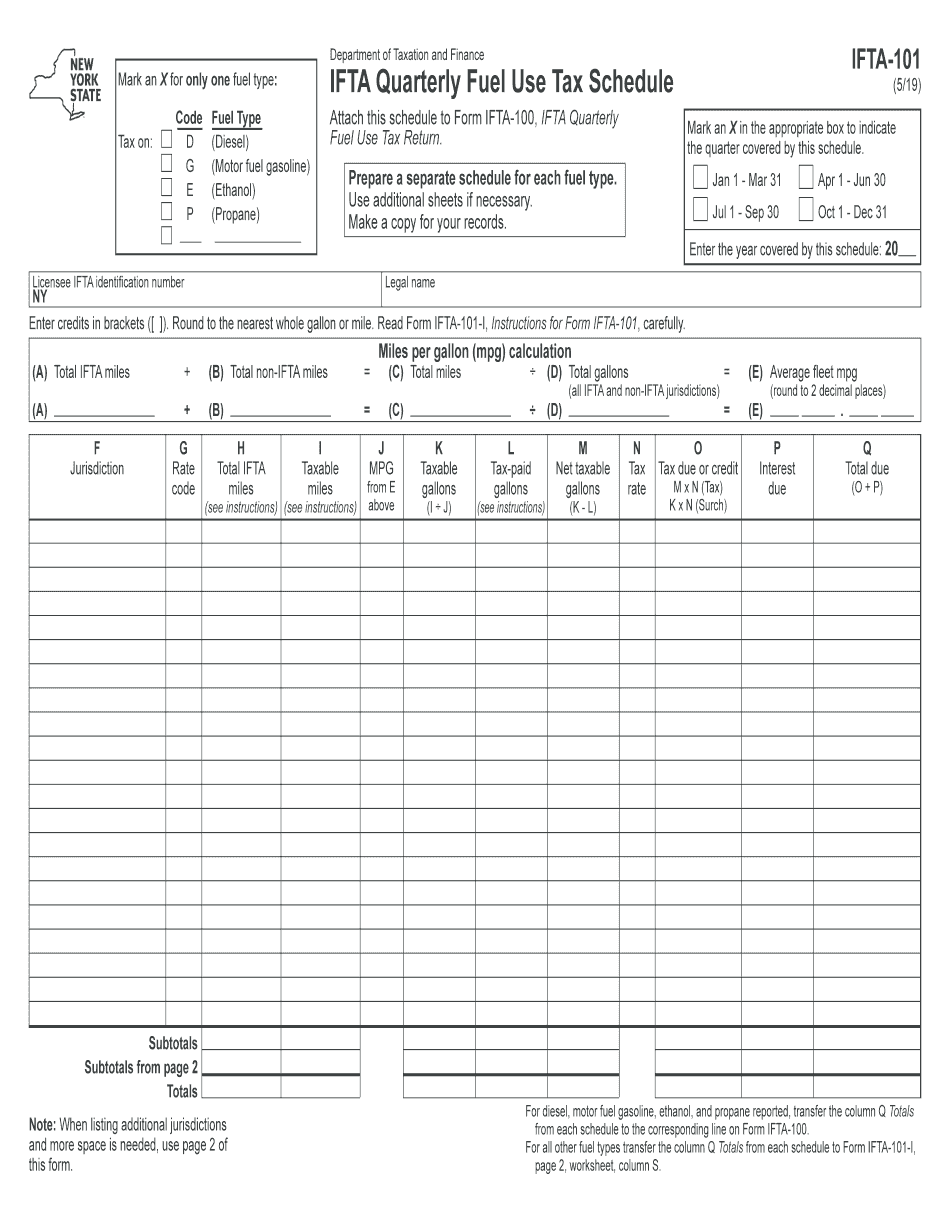  Ifta Fuel Tax 2019-2024