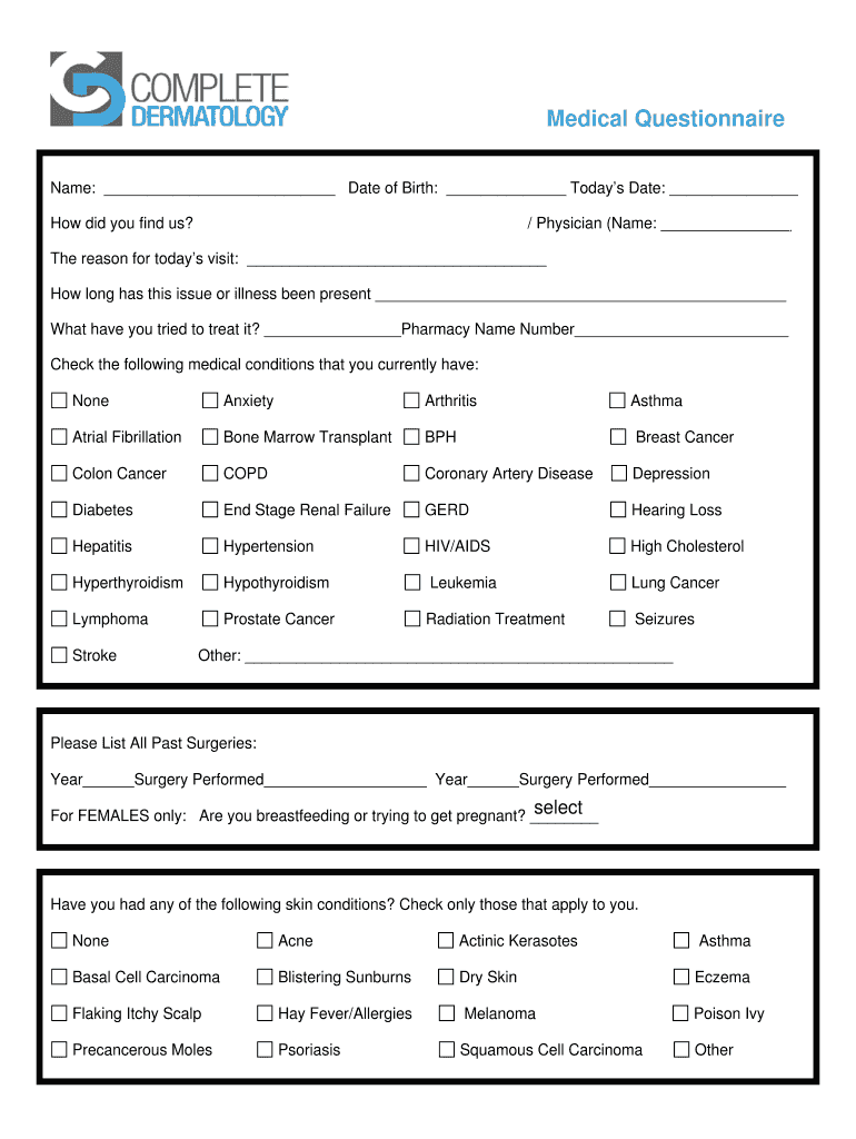 Name Date of Birth Todays Date  Form