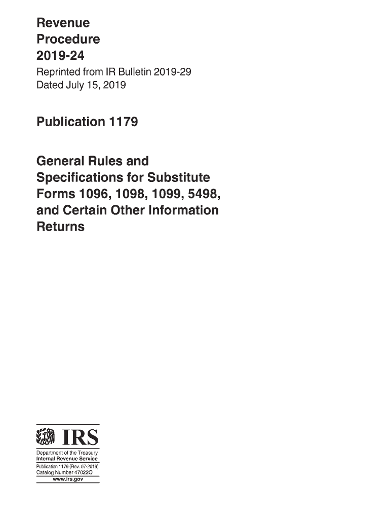 Irs Publication 1179  Form