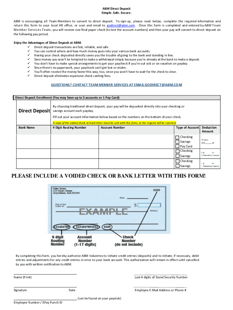  ABM Direct Deposit Simple Safe Secure ABM is En 2019-2024