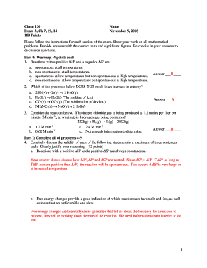 Analytical Chemistry Final Exam PDF  Form