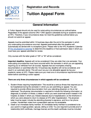 APPEAL for EXCEPTION to ACADEMIC POLICY Submission  Form