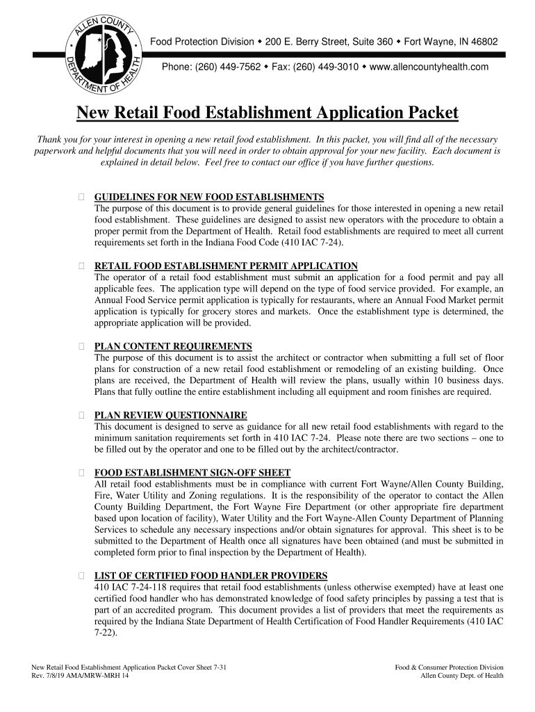 Indiana Allen County New  Form