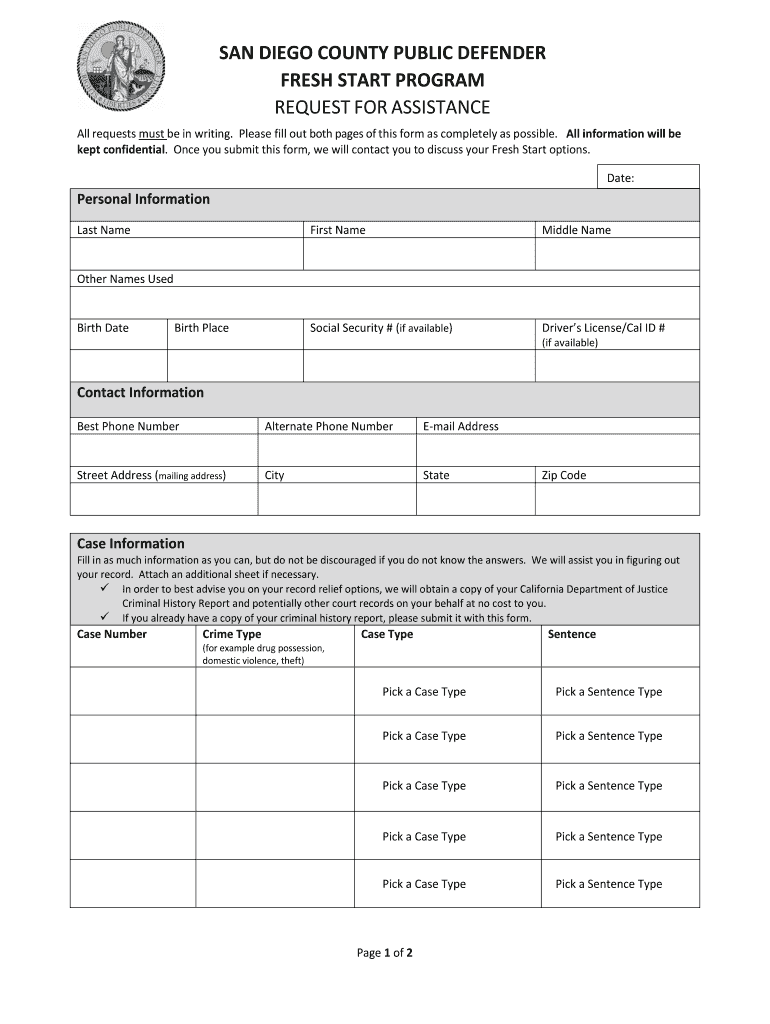 REQUEST for FELONY REDUCTION to MISDEMEANOR  Form