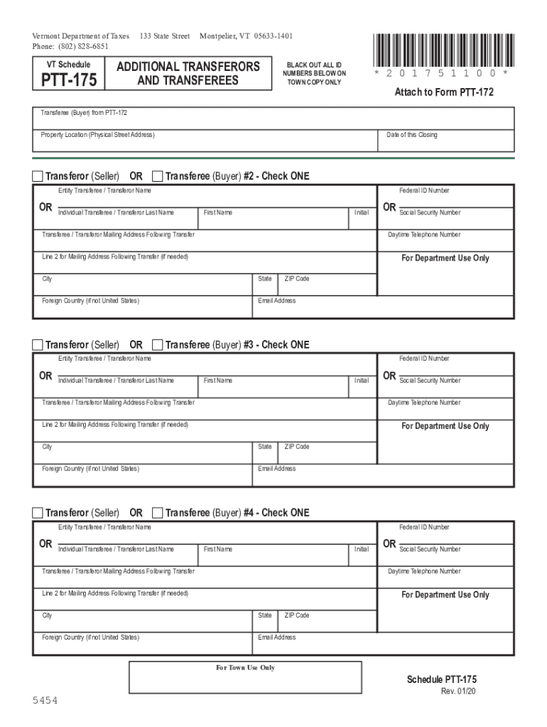 PTT 175  Form